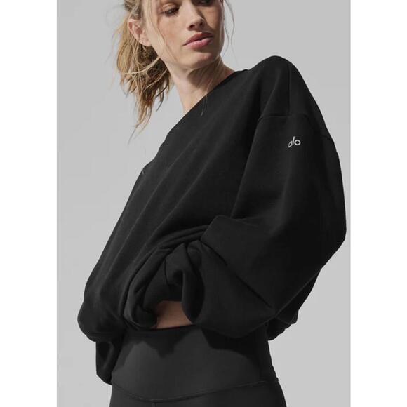Alo Chill Crew Neck Pullover Sweatshirt XS